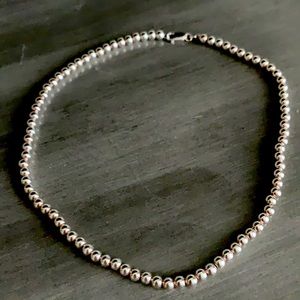 925 Choker beautiful clean elegant pearl necklace